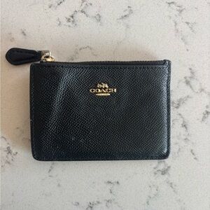 Coach Textured Black Leather Accessory